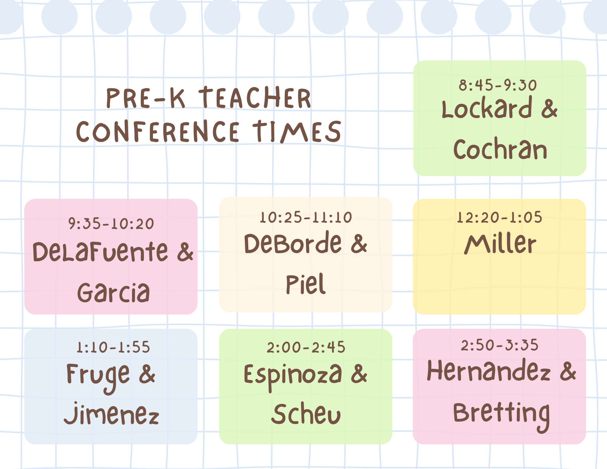 conference schedule image